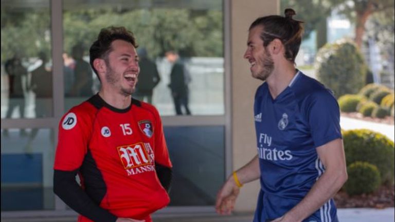 Adam Smith (left) says former team-mate Gareth Bale thought Bournemouth were unlucky against Manchester City