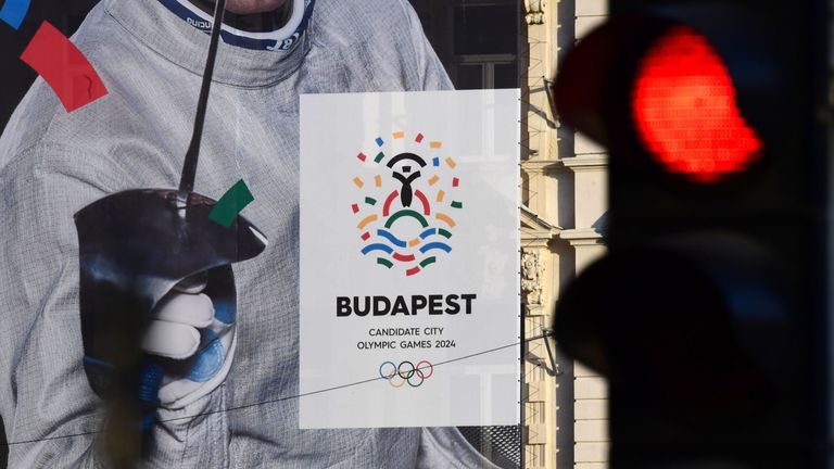 Picture taken on January 17 2017 for Budapest 2024 Olympic bid