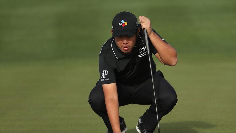 Byeong Hun An during the second round of the Waste Management Phoenix Open