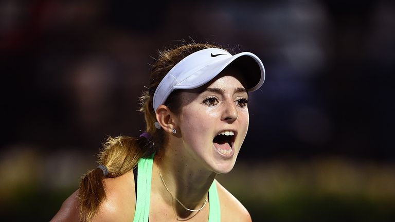 American teenager Catherine Bellis beat Radwanska to claim the biggest victory over her career so far