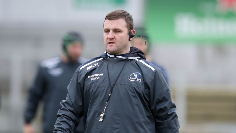 Connacht Rugby Squad Training, Sportsground, Galway 18/1/2017.Backs coach Conor McPhillips