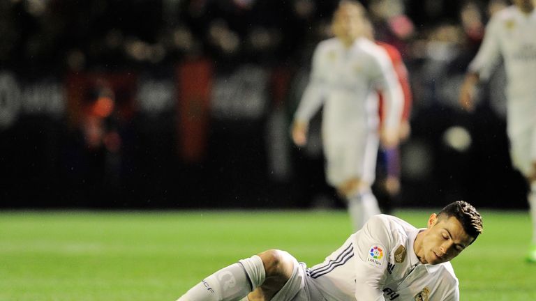 Cristiano Ronaldo reportedly suffered an injury in the 2-2 draw with Osasuna