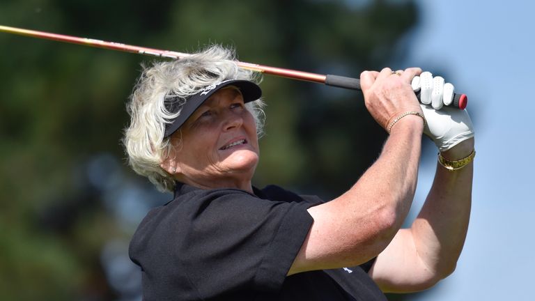 Dame Laura Lavies fired an opening 65 to lead the Oates Vic Open