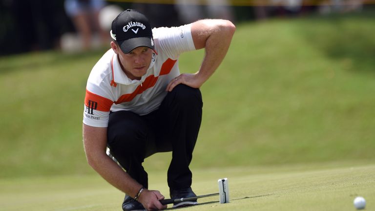 KUALA LUMPUR, MALAYSIA - FEBRUARY 11:  Danny Willett of England in action during Day Three of the Maybank Championship Malaysia at Saujana Golf and Country