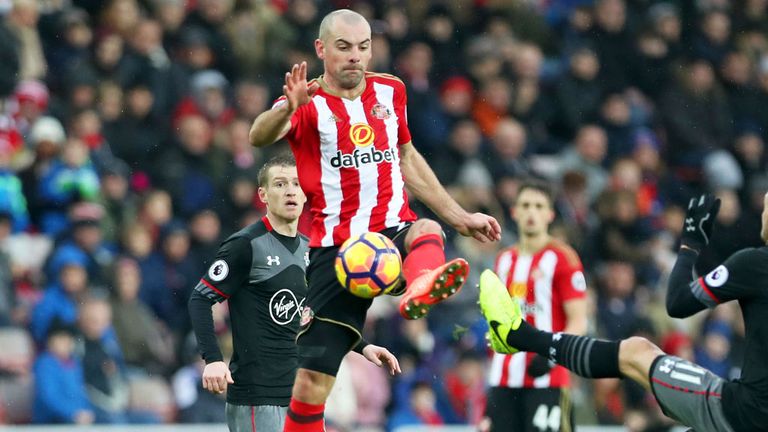 Darron Gibson joined Sunderland in January