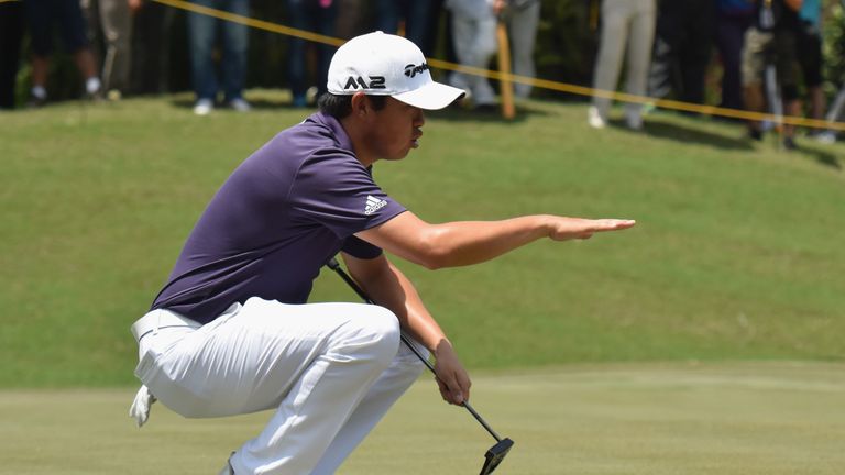 KUALA LUMPUR, MALAYSIA - FEBRUARY 12:  David Lipsky of the United States in action during Day Four of the Maybank Championship Malaysia at Saujana Golf and