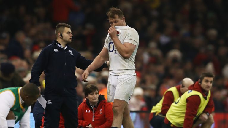 Dylan Hartley was taken off after just six minutes of the second half of England's Six Nations win over Wales