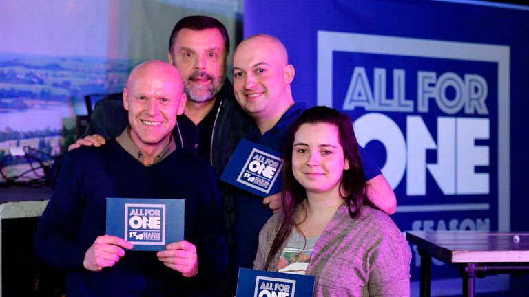 Everton season ticket holders went along to the ‘Family Fortunes’ event