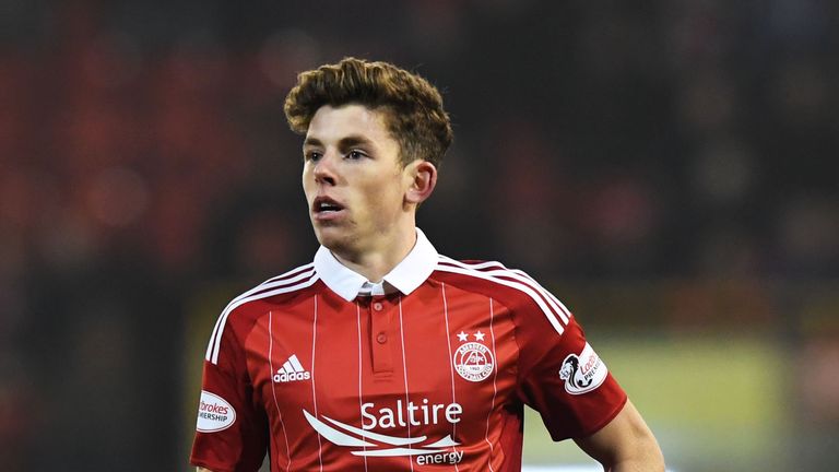 Aberdeen's Ryan Christie makes his debut against Dundee last Friday.