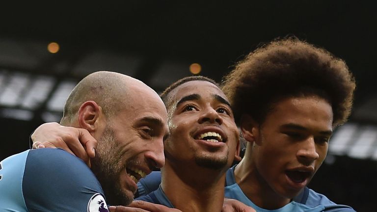 Gabriel Jesus has scored three goals in four games for Man City