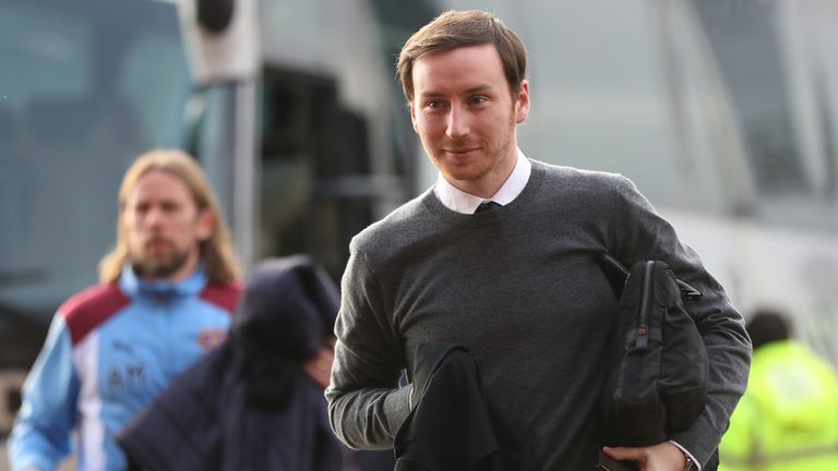 GLASGOW, SCOTLAND - JANUARY 29:  Hearts manager Ian Cathro arrives at the stadium prior to the Ladbrokes Scottish Premiership match between Celtic and Hear