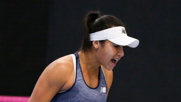 Heather Watson helped secure another victory for GB