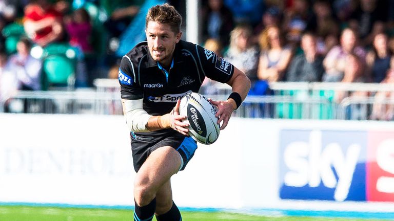 Henry Pyrgos in actions for Glasgow Warriors