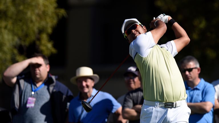 Hideki Matsuyama during the final round of the Waste Management Phoenix Open