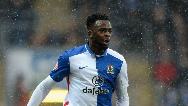 Hope Akpan of Blackburn Rovers during the  Sky Bet Championship match between Blackburn Rovers and Brighton and Hove Albion