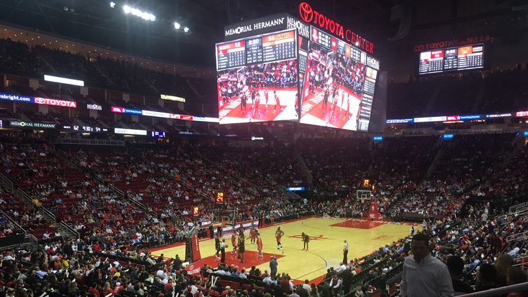 On a spare evening, I made it to the Toyota Centre, to watch the Houston Rockets play basketball