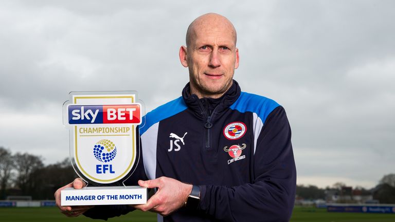 Reading boss Jaap Stam is January's manager of the month