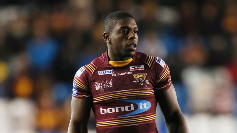 10/02/2017 - Betfred Super League - Widnes Vikings v Huddersfield Giants - Select Security Stadium - Jermaine McGillvary of Huddersfield Giants