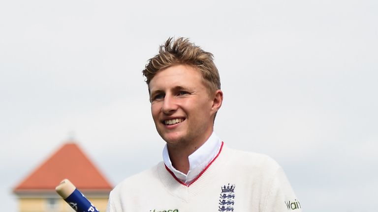 NOTTINGHAM, ENGLAND - AUGUST 08:  Joe Root of England walks off clutching a stump afterwinning the Ashes on day three of the 4th Investec Ashes Test match 