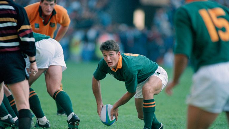 Joost van der Westhuizen in action against Australia in the 1995 World Cup