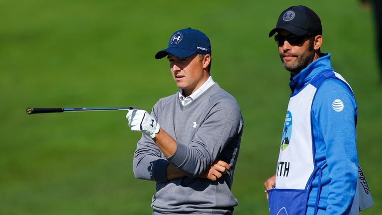 Jordan Spieth during Round Three of the AT&T Pebble Beach Pro-Am at Pebble Beach 