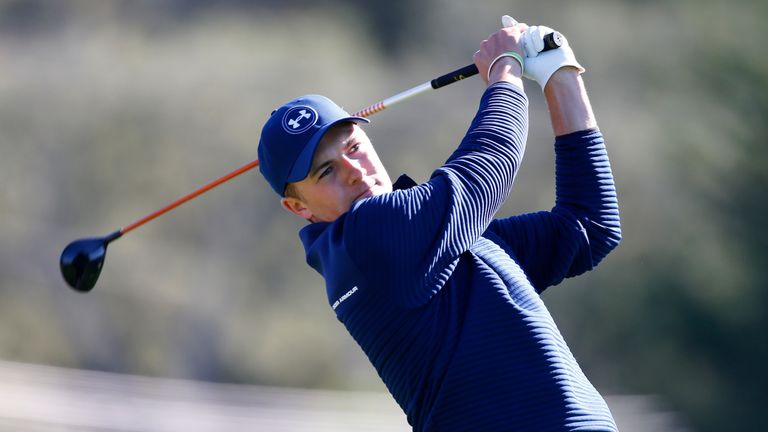 Jordan Spieth during the Final Round of the AT&T Pebble Beach Pro-Am at Pebble Beach