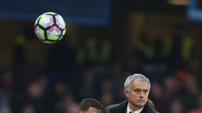 during the Premier League match between Chelsea and Manchester United at Stamford Bridge on October 23, 2016 in London, England.