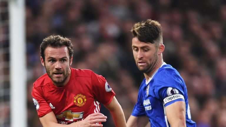 Juan Mata (left) signed for Manchester United from Chelsea in 2014