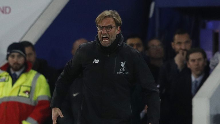 Liverpool's German manager Jurgen Klopp reacts during the English Premier League football match between Leicester City and Liverpool at King Power Stadium 