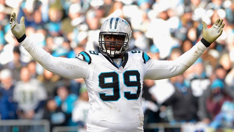 Kawann Short in action for the Carolina Panthers 