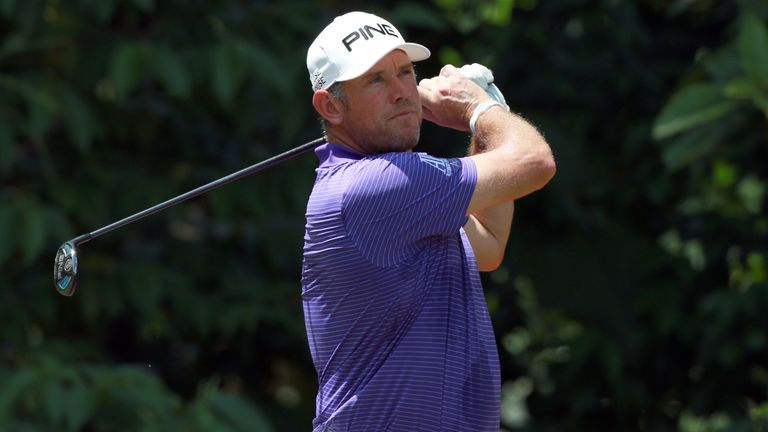 Lee Westwood during Day One of the Maybank Championship Malaysia at Saujana Golf and Country Club