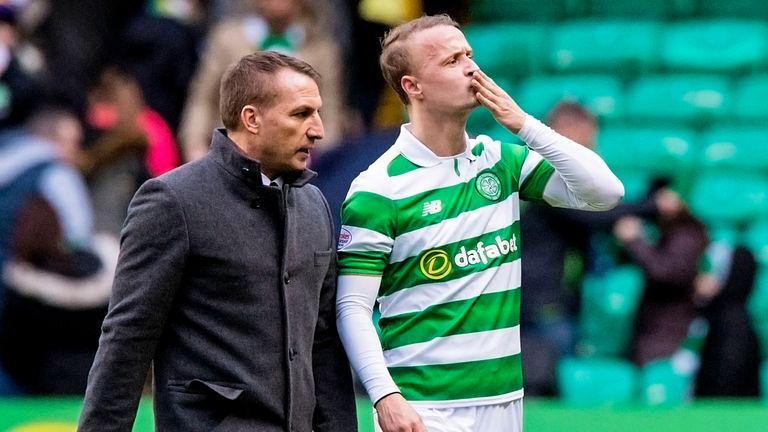 Leigh Griffiths says there is no rift with Celtic boss Brendan Rodgers
