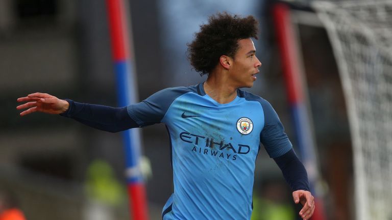 LONDON, ENGLAND - JANUARY 28:  Leroy Sane of Manchester City reacts during the Emirates FA Cup Fourth Round match between Crystal Palace and Manchester Cit