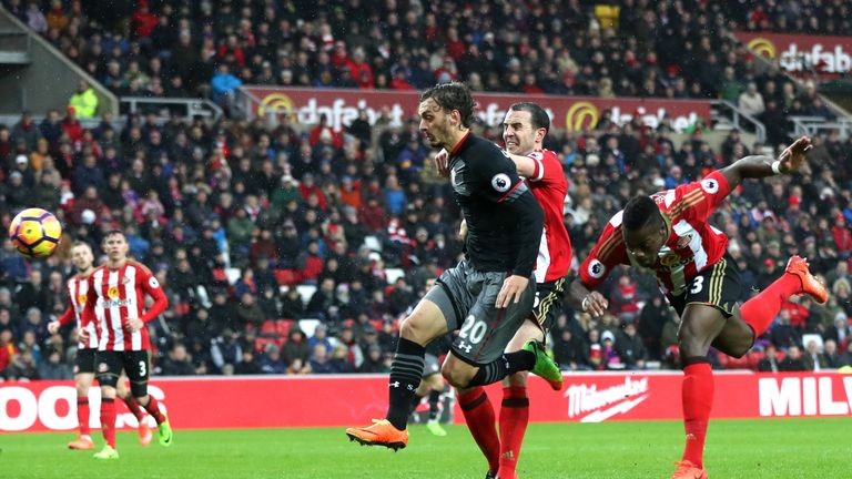 Manolo Gabbiadini scored the opening goal via his upper arm