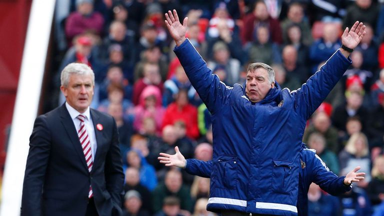 Mark Hughes has backed Sam Allardyce to save Crystal Palace from relegation 