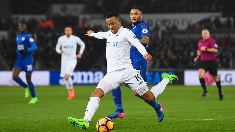 Martin Olsson scores for Swansea