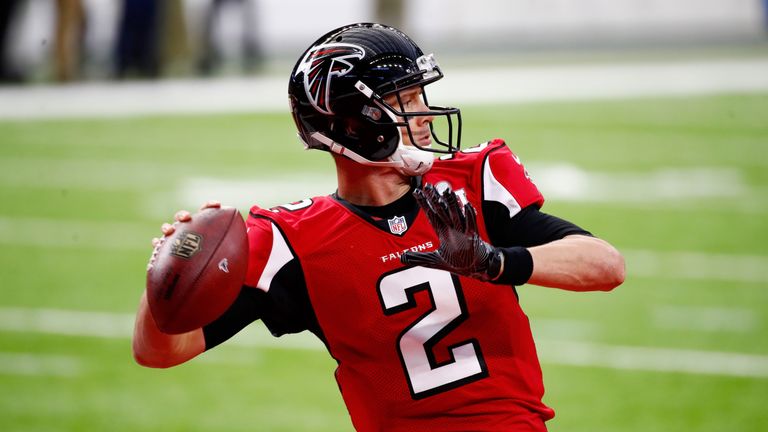 Matt Ryan #2 of the Atlanta Falcons warms up prior to playing the New England Patriots during Super Bowl 51 at NRG Stadium, Houston