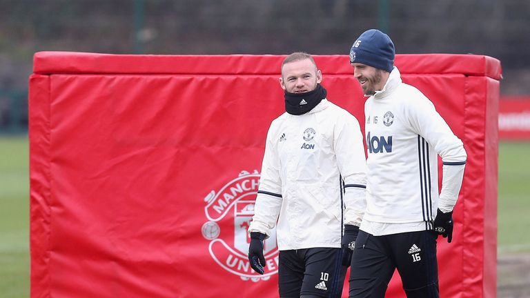 Michael Carrick also took part in Manchester United training on Wednesday