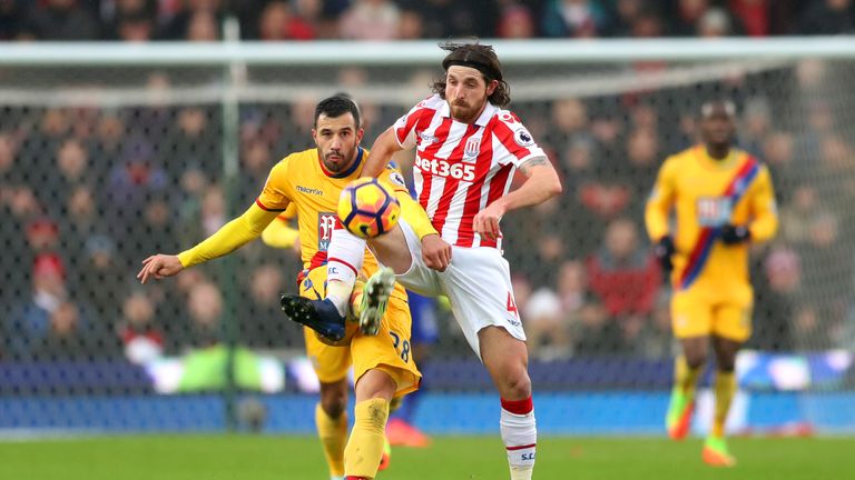 Luka Milivojevic (left) made his Crystal Palace debut against Stoke