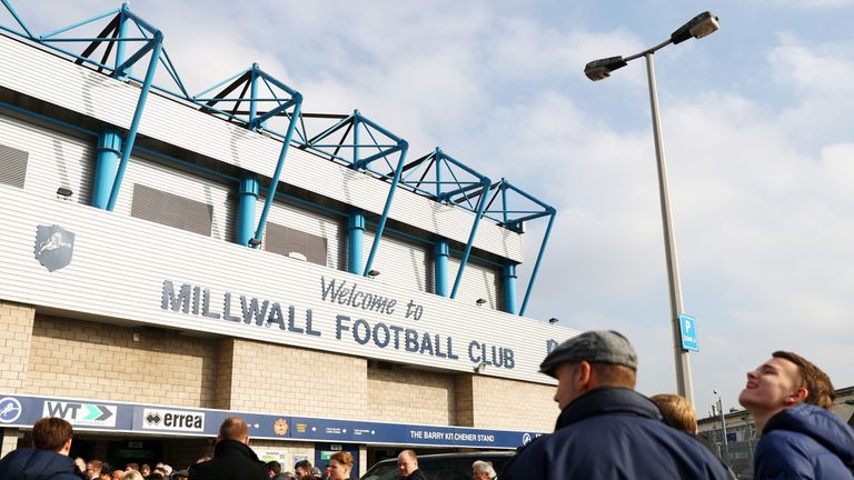 LONDON, ENGLAND - FEBRUARY 18: General view outside the stadium prior to The Emirates FA Cup Fifth Round match between Millwall and Leicester City at The D