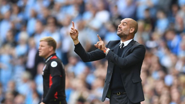Pep Guardiola takes his Manchester City side to Bournemouth on monday Night Football 