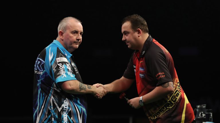 Phil Taylor v Kim Huybrechts in the Premier League, Brighton