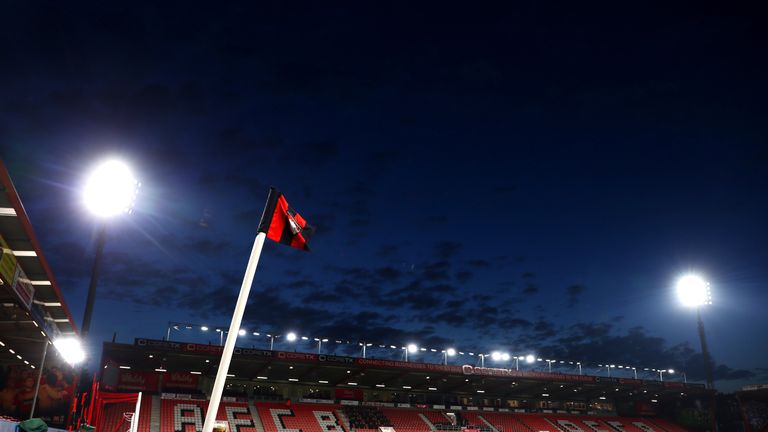 A general view of the Vitality Stadium before the Premier League match between AFC Bournemouth and Manchester City