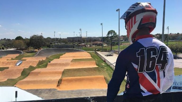 Quillan Isidore prepares for the stunning Oldsmar track in Florida (copyright: @quillan96)