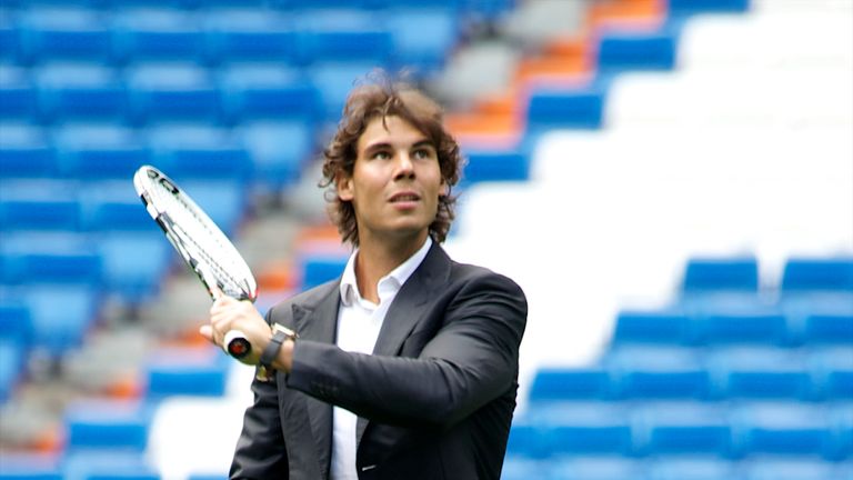 Rafael Nadal at the Bernabeu