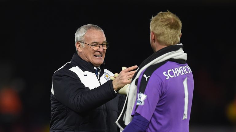 Claudio Ranieri has received encouraging words from Leicester's goalkeeper
