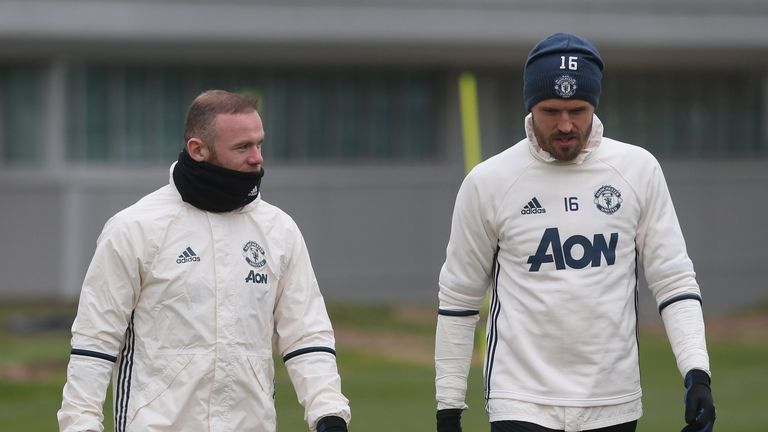Wayne Rooney and Michael Carrick are being rested for Thursday's Europa match