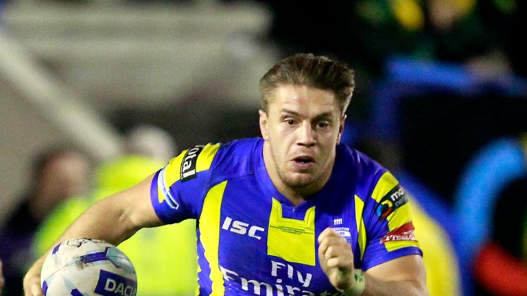 Matty Russell's late try ensured Warrington overcame 
Championship side Halifax 