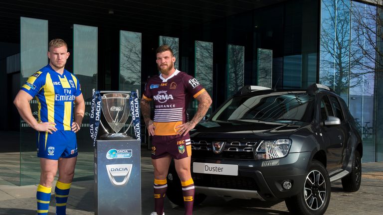 Mike Cooper (left) and Josh McGuire  at Dacia World Club Series Launch