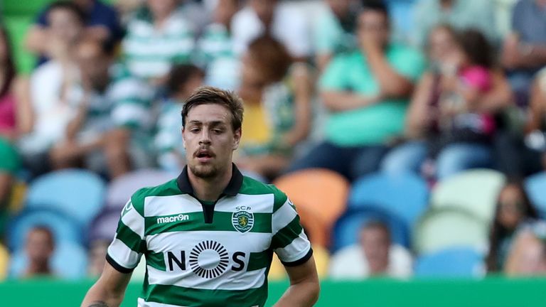 LISBON, PORTUGAL - JULY 23: Sporting's defender Sebastian Coates during the Friendly match between Sporting CP and Lyon at Estadio Jose Alvalade on July 23